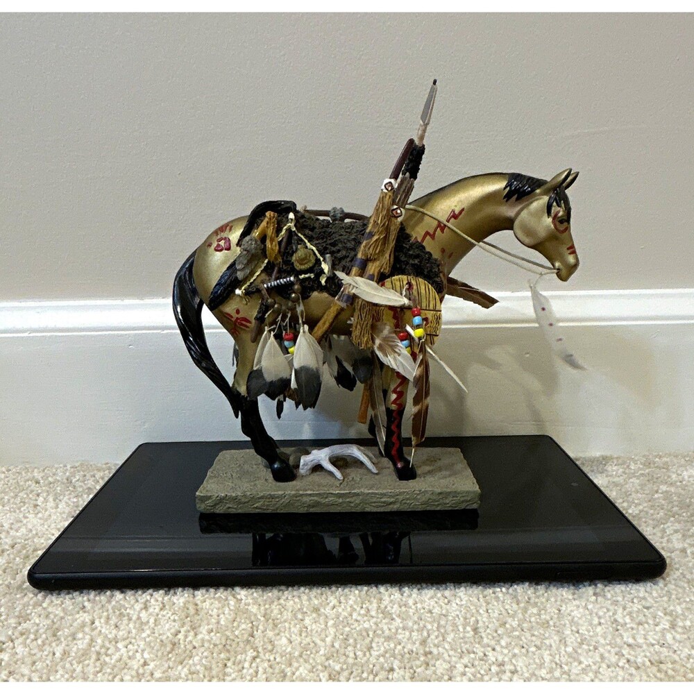 Trail of Painted Ponies Medicine Horse Resin Figurine Model Horse Item 1549